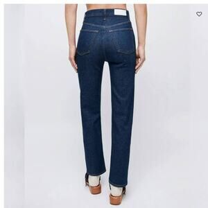 RE/DONE 70's Ultra High Rise Stove Pipe Jeans in Rigid Like Size 26 NWT